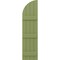 Ekena Millwork Americraft 4-Board (3 Batten) Wood Joined Board-n-Batten Shutters w/ Arch Top, ARW401BQ414X77MGH, PR ARW401BQ414X77MGH - alternate 6